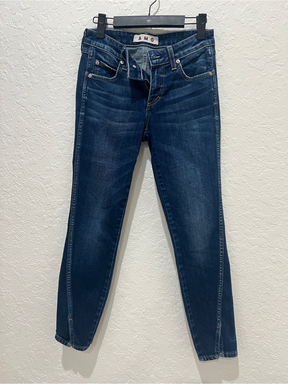 AMO Women's Dark Blue Slim Jeans